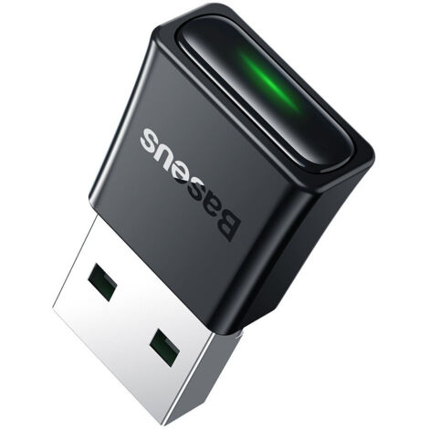Adaptador conector transmisor receptor Bluetooth 5.3 USB alcance 20m negro