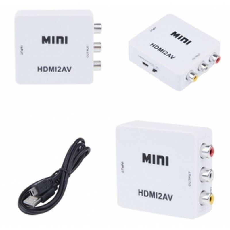 

Adaptador Conversor De Señal HDMI a AV Rca Analogica Video -NTSC/PAL HDMI-to-AV