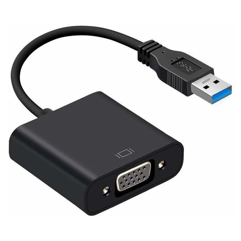 

Adaptador convertidor de video USB a VGA, VGA a USB 3.0, tarjeta gráfica externa, pantalla Adaptador de cable externo para Windows 7/8 / 8.1 / 10,