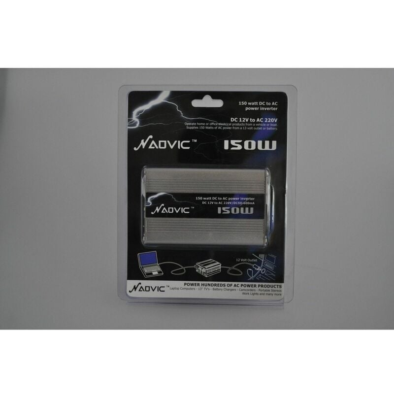 

Adaptador corriente 12V-220V 150W para coche