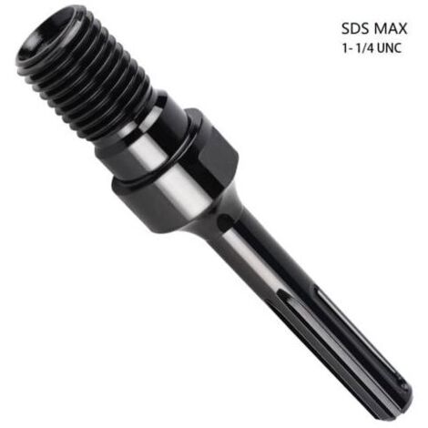 Adaptador de 1/4 de pulgada UNC a SDS Max para broca de diamante de 190 mm, broca de núcleo, broca de núcleo, sierra de corona