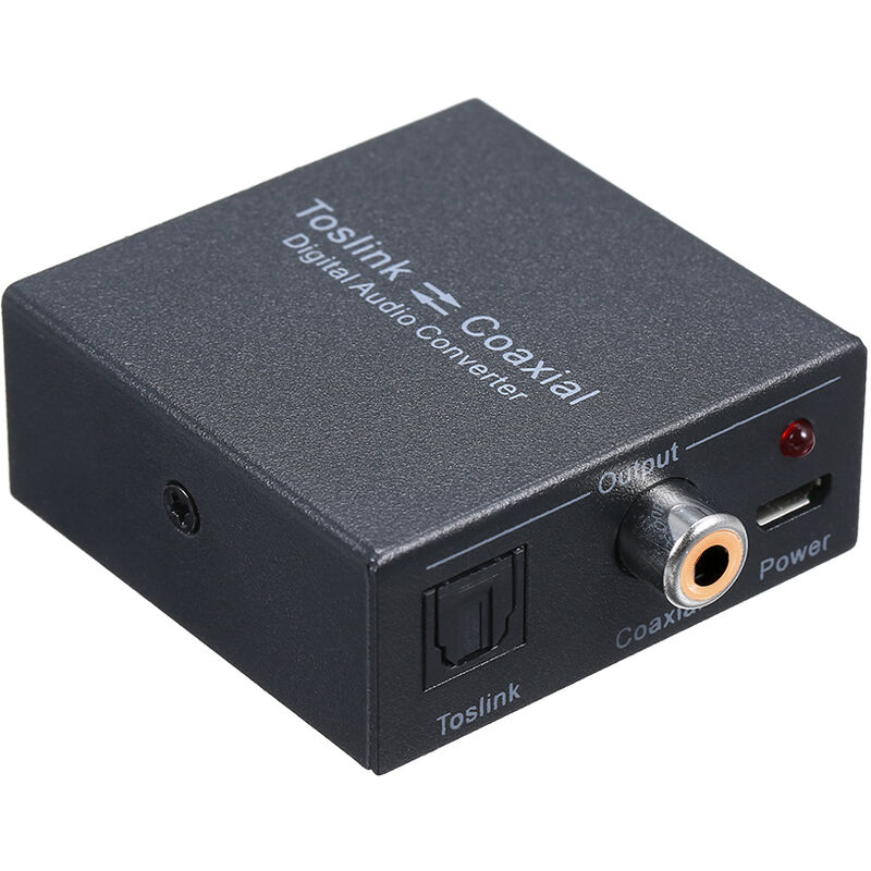 

Adaptador de audio digital bidireccional SPDIF óptico Toslink a Coaxial y Coaxial a óptico SPDIF Toslink Adaptador de divisor de audio digital