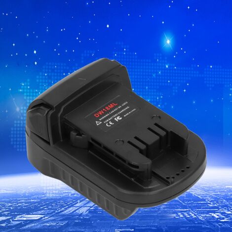 Adaptador de batería DW18ML para litio M18 – ABS+PC 150 g – Conversión a 18 V para herramientas eléctricas
