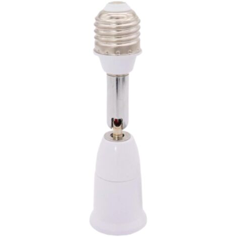 Adaptador de bombilla Staol E26/E27 - Extensión de 180° para bombillas E26/E27, convertidor de casquillo ajustable de E26/E27 a E26/E27