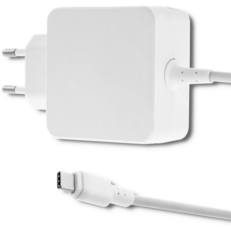 Adaptador de CA Qoltec de 45 W  5-20 V  2-3 A  USB tipo C  PD  Blanco