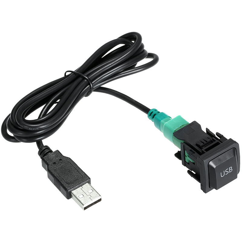 

Happyshop - Adaptador de cable de audio USB Reproductor de CD Cable de radio para VW Volkswagen 130cm