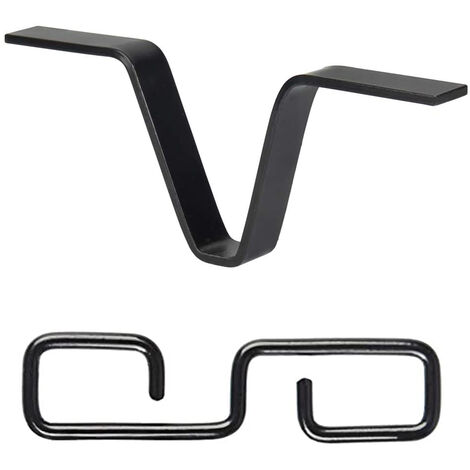 Adaptador de canalón de cadena de lluvia, adaptador de cadena de lluvia en forma de V negro con gancho en forma de S, adaptador de cadena de lluvia de hierro duradero para bajante,Francia