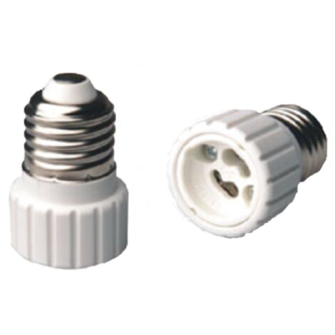 Adaptador de casquillo de portalamparas e27 a gu10 (solo instalaciones 12v o inferiores)