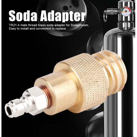 Adaptador de cobre TR21-4 para refrescos (macho) – Enchufe de alta resistencia, 8 mm de diámetro – 6 cm de longitud