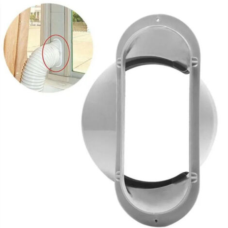 Adaptador de conducto de escape para aires acondicionados portátiles, 15 cm, ABS para conexión sin herramientas y a prueba de fugas.