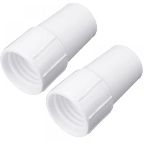 Adaptador de conector de manguera de succión de piscina, compatible con accesorios de limpieza de manguera de succión de 1,5 pulgadas, 2 piezas