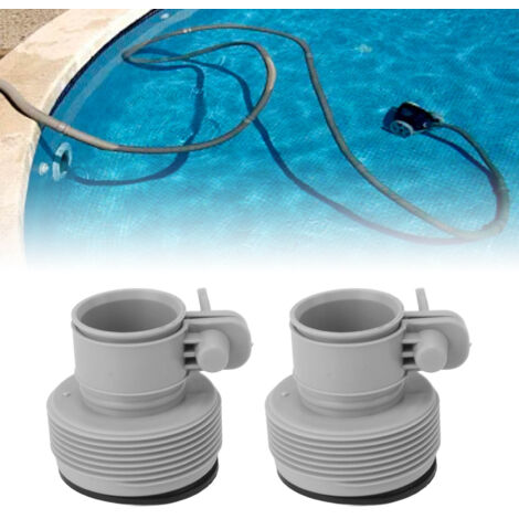 Adaptador de conexión para bombas de piscina – Tipo B de 1,25 pulgadas a 1,5 pulgadas para 25009 – Conexiones robustas de doble cono de plástico, 2 piezas