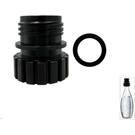 Adaptador de conexión rápida para botella de refresco para máquina de vapor Sodastream y botella de cristal de 0,7 L, tapa de recarga para conectar la botella de vidrio a una