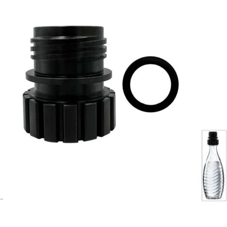 Adaptador de conexión rápida para botella de refresco para máquina de vapor Sodastream y botella de cristal de 0,7 L, tapa de recarga para conectar la botella de vidrio a una