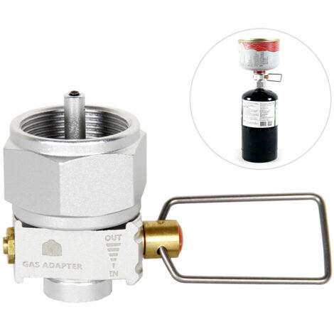 Adaptador de conversión de tanque plano Gas Saver Plus, convertidor de gas, válvula adaptadora de gas para camping
