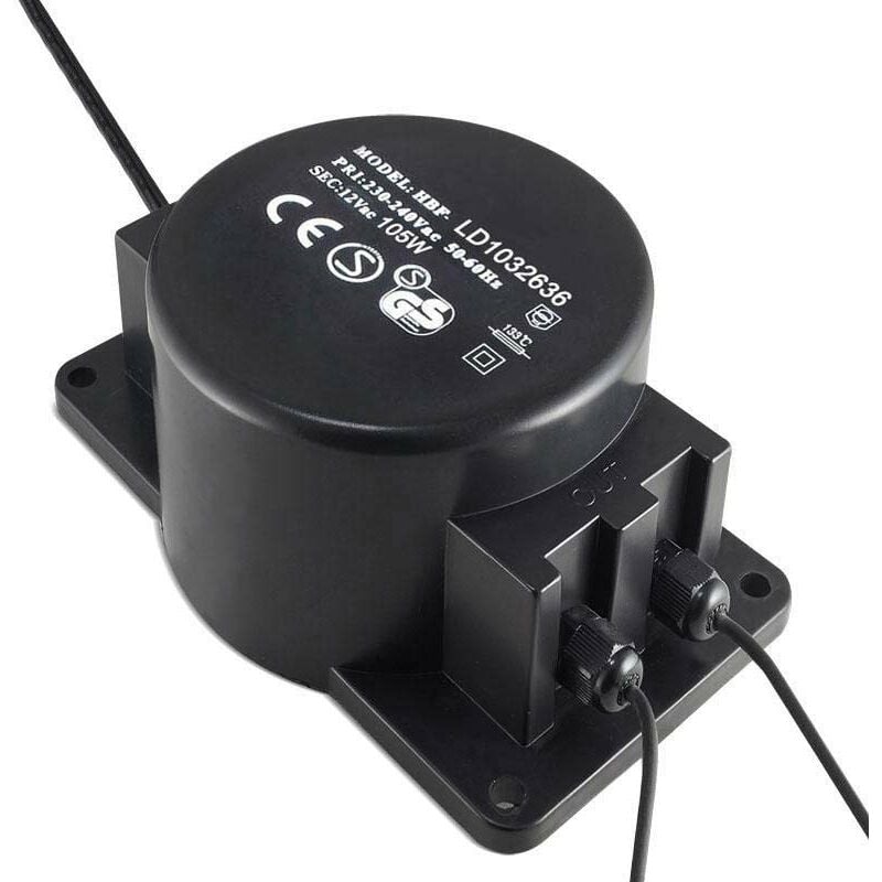 Adaptateur 220V ac vers 12V ac, 105W, IP68