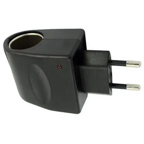 Adaptador de encendedor de coche, adaptador de cargador de enchufe de encendedor de coche UE, 220 V CA a 12 V CC