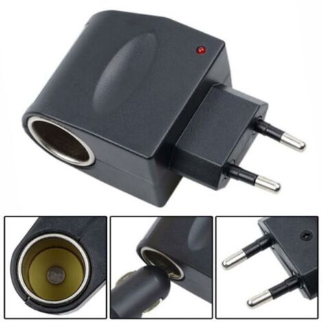 Adaptador de enchufe Cantoneum con convertidor de voltaje de 230 V a 12 V y 1000 mA máx. 12 W