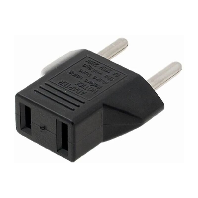 

Adaptador de Enchufe de EEUU a Enchufe Europeo Negro