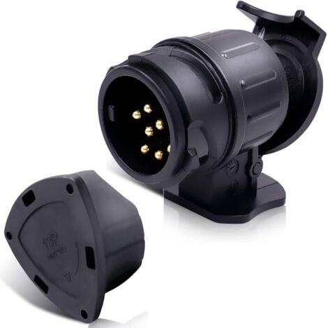 Adaptador de enchufe de remolque de 13 pines a 7 pines, adaptador de enchufe de remolque de 13 pines a 7 pines, adaptador de enchufe de remolque para coche, remolque, barra de remolque, caravana