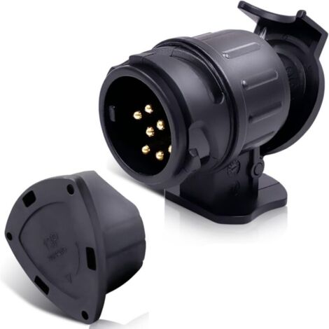 Adaptador de enchufe de remolque de 13 pines a 7 pines, adaptador de enchufe de remolque de 13 pines a 7 pines, adaptador de enchufe de remolque para coche, remolque, barra de remolque, caravana
