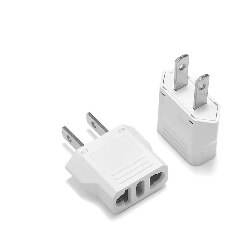 

Adaptador de Enchufe Europeo a Enchufe de EEUU Blanco