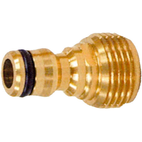 Adaptador de grifo macho 3/4 de latón y goma PLUVIA