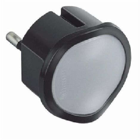 Adaptador de iluminación de emergencia Bticino con enchufe alemán antracita S3625GL