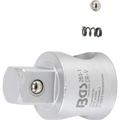 Adaptador de mango corredizo para extensiones cuadrado exterior 20 mm (3/4")