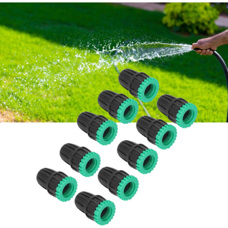 Adaptador de manguera de jardín de 10 piezas, de G1/2 pulgada a G3/4 de pulgada, fabricado en ABS con junta preinstalada para conexiones de grifo y riego de jardín.