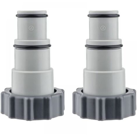 Adaptador de manguera de piscina, 2 conectores de piscina, adaptador de rosca macho para bombas de drenaje de piscina – Serie A de
