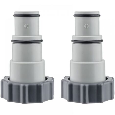 Adaptador de manguera de piscina, 2 piezas, conector de piscina, adaptador de rosca macho para bombas de drenaje de piscina - Serie A