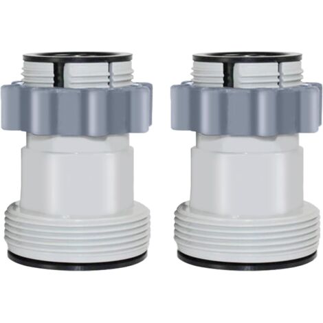 Adaptador de manguera de piscina de 38 mm y 32 mm para Intex 10722 Bestway Coleman (paquete de 2)