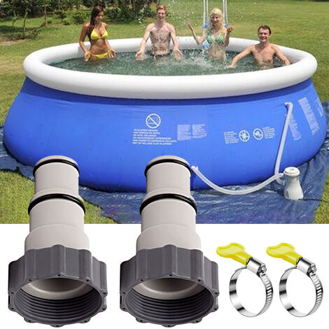 Adaptador de manguera de repuesto, adaptador de drenaje de piscina con Collar, piezas de repuesto y accesorios de bomba de piscina, reemplaza para roscado,CHINA