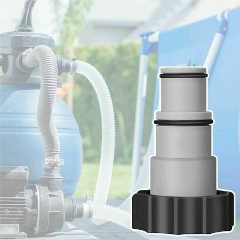 Adaptador de manguera para bomba de piscina diámetro 32/38mm conexión de manguera con junta adaptador de plástico repuesto para piscina