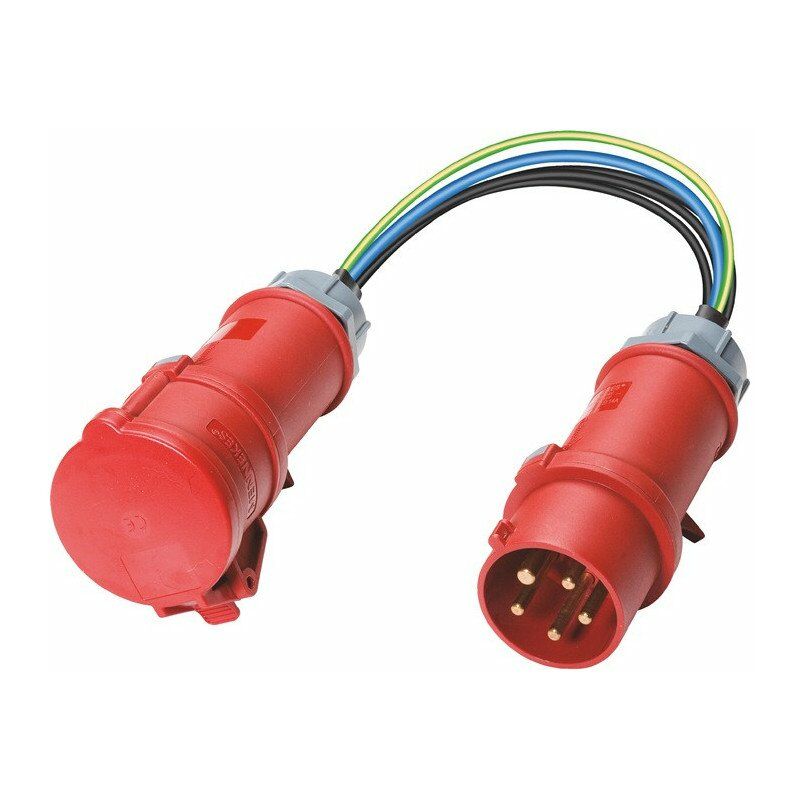 

Adaptador de medida para consumidores trifásicos 32 A enchufe CEE a acoplamiento CEE BENNING