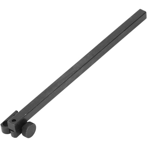 Adaptador de medidor de altura Industrial Tools de 9x9x200 mm en aleación de aluminio para esfera con montaje cuadrado y extensión de 200 mm.