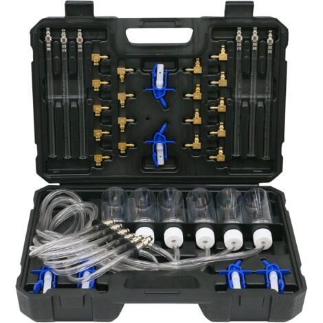 Adaptador de medidor de flujo de inyector diésel de 6 cilindros (24 unidades) para comprobador de fugas de combustible