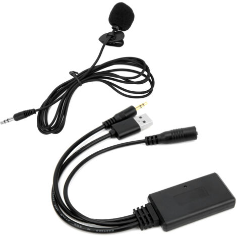 Adaptador de micrófono Bluetooth 5.0, cable auxiliar de audio estéreo para BMW Z4 E60 E63 E64 E66 E81 E82 E70 E90