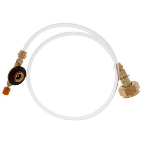 Adaptador de recarga de gas para convertir recargas de gasolina a propano