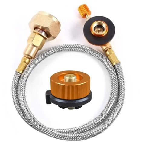 Adaptador de recarga de propano para estufa de gas de camping, accesorios de recarga de gas, 1 pieza