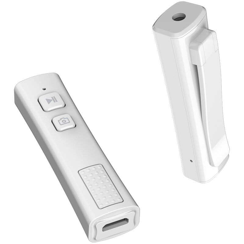 

Adaptador de receptor de musica BT4864 Receptor de musica inalambrico BT5.0 con microfono compatible con llamadas telefonicas con manos libres, blanco