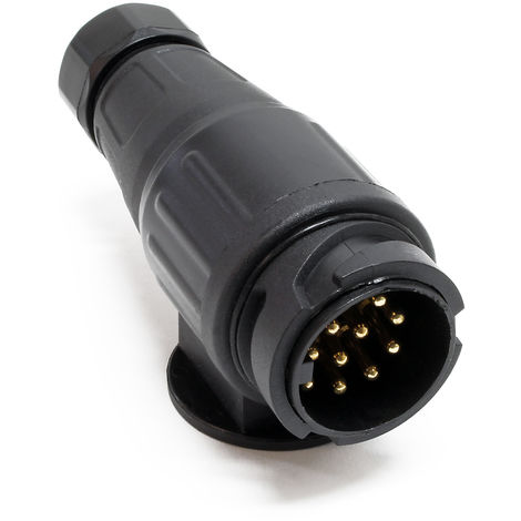 Adaptador de remolque 13 polos 12Volt Juntas de goma Luz freno trasera niebla Diversas aplicaciones