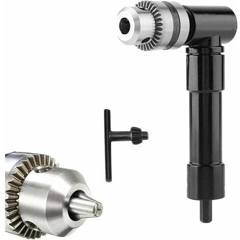 Adaptador de taladro de ángulo profesional, adaptador de cambio rápido para un rango de trabajo de ángulo de perforación estrecho, accesorio de taladro de ángulo recto para taladro eléctrico portátil