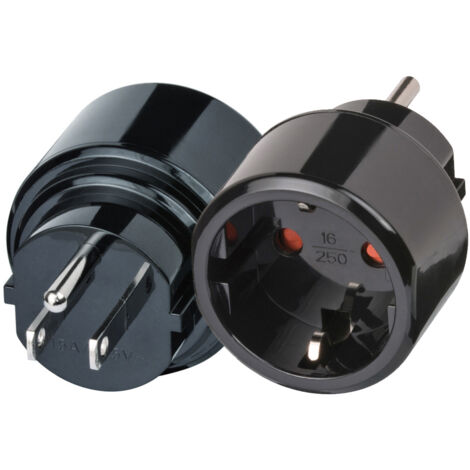 Adaptador de viaje clavija europea a americana (Brennenstuhl 1508550) (Blíster)