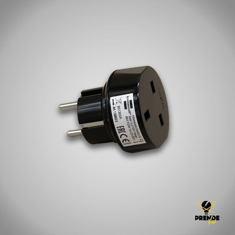 

Adaptador de viaje clavija inglesa a europea