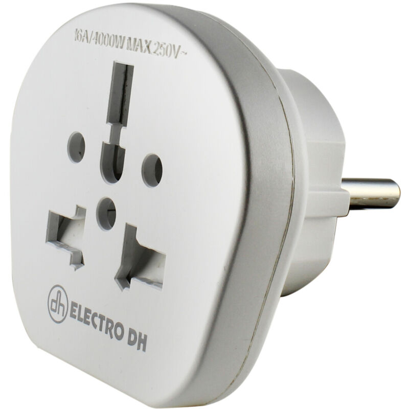 

Adaptador de viaje universal 16A 250V ( 36.062/1/UNIV) - Electro Dh