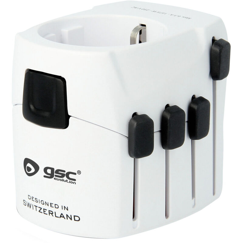 

Adaptador de viaje universal profesional 120 países (GSC 0203397)