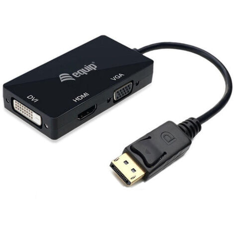 Adaptador Display Port a HDMI/VGA Equip NA