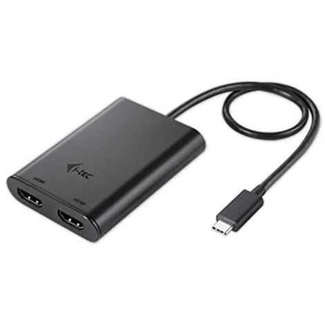 Adaptador DisplayPort a HDMI i-Tec C31DUAL4KHDMI        Negro 4K Ultra HD
